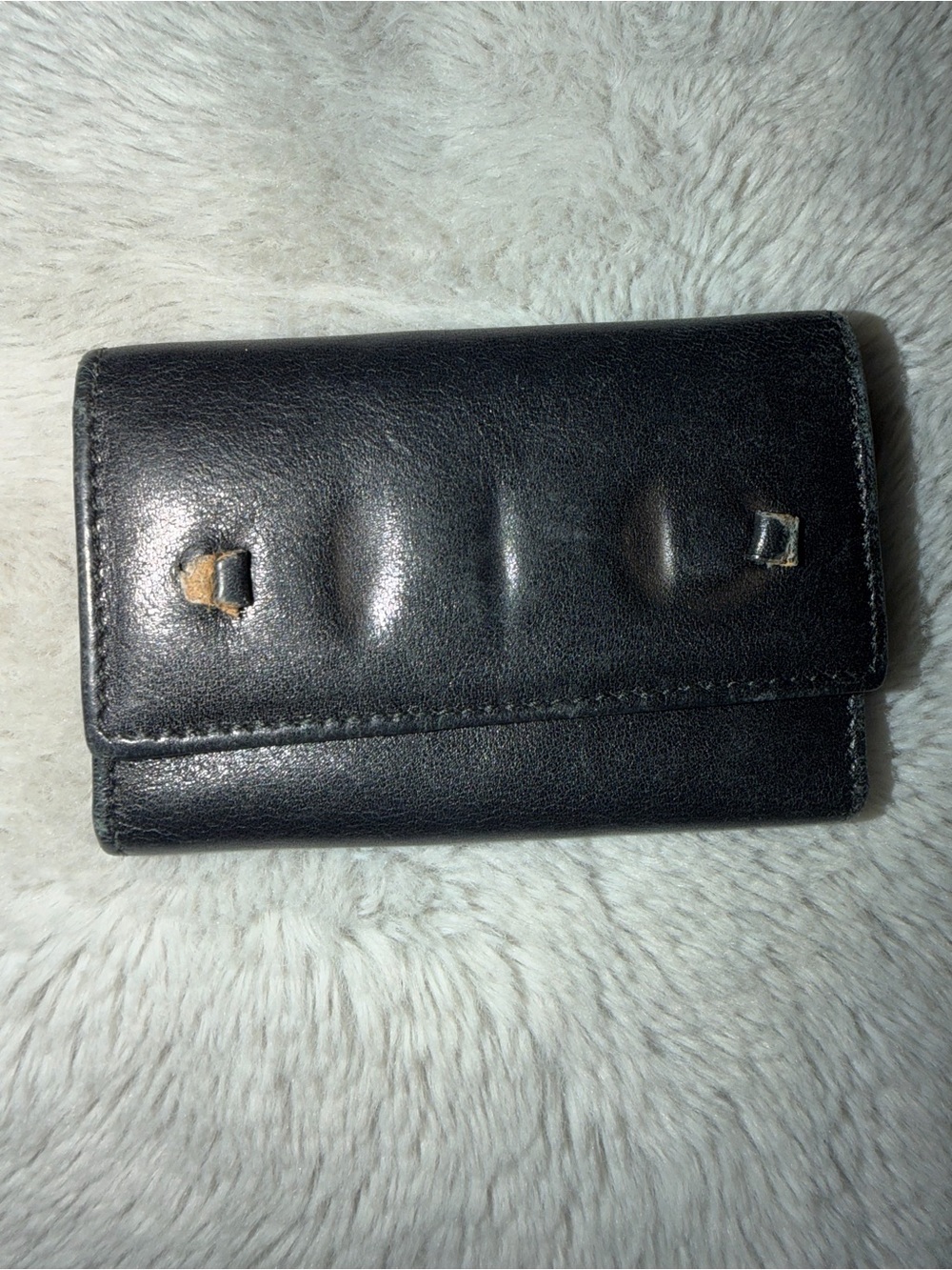 Gucci Smooth Leather 6 Ring Key Case Black
